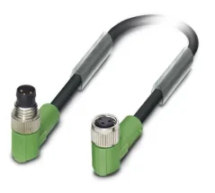 1682087 SAC-3P-M 8MR/ 1,5-PUR/M 8FR Kábel s konek. M8/M8, 3pin/3pin,uhlový/uhlový, 1,5m