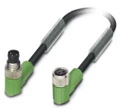 1682074 SAC-3P-M 8MR/ 0,6-PUR/M 8FR Kábel s konek. M8/M8, 3pin/3pin, uhlový/uhlový, 0,6m