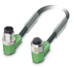 1668726 SAC-4P-M12MR/0,6-PUR/M12FR Kábel s konek. M12/M12, 4pin/4pin,uhlový/uhlový, 0,6m